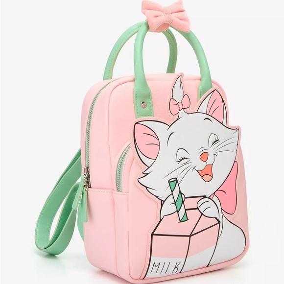 Loungefly Disney Aristocrats Marie Milk Carton Backpack & Coin Purse NEW - Picture 3 of 7